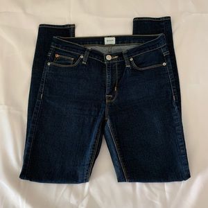 Hudson Dark Wash Midrise Super Skinny Jeans